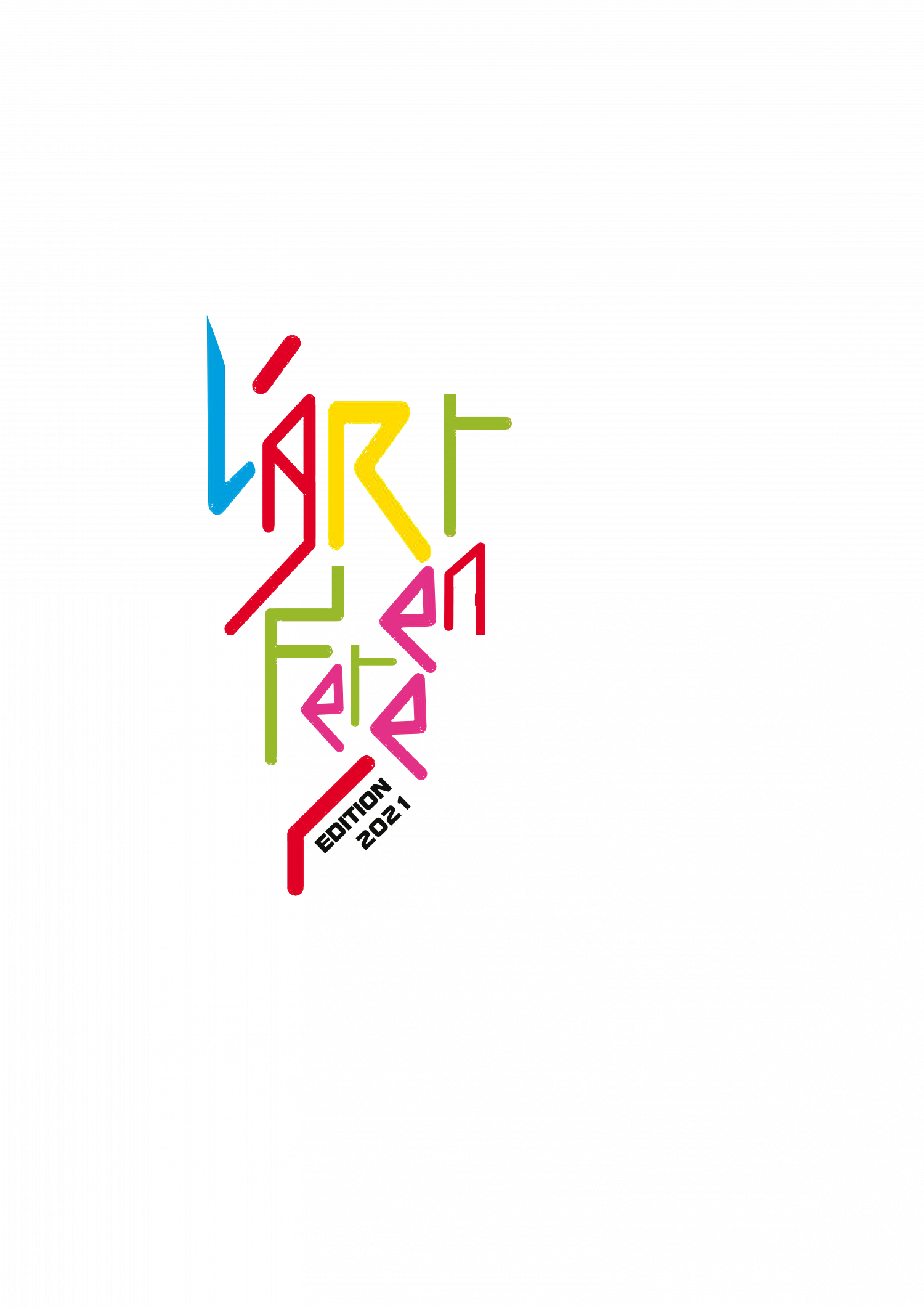 Le logo de l'édition 2021 de L'art en fête