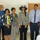 Avec le recteur de l'académie de Guadeloupe, la directrice de cabinet et l'IA-DAASEN des îles du Nord 
